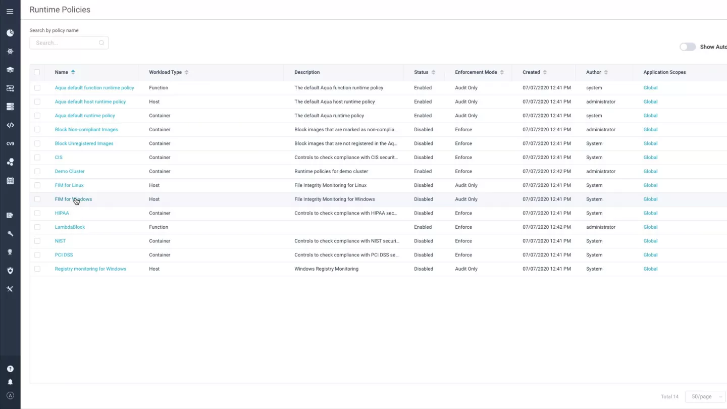 Windows registry monitoring & protection