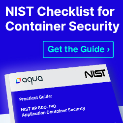 NIST Checklist for Container Security