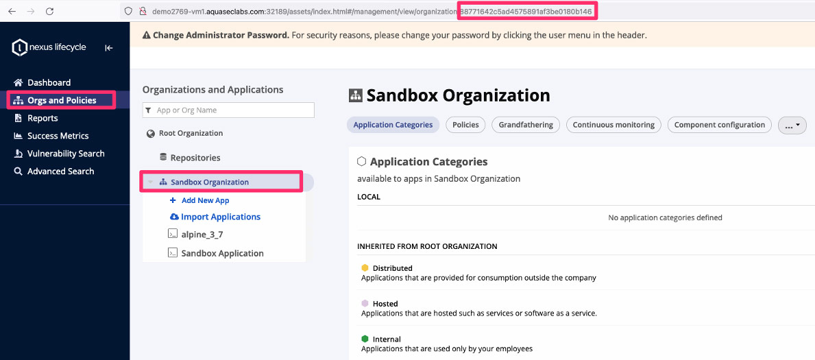 Configuring Aqua's integration in Nexus environment