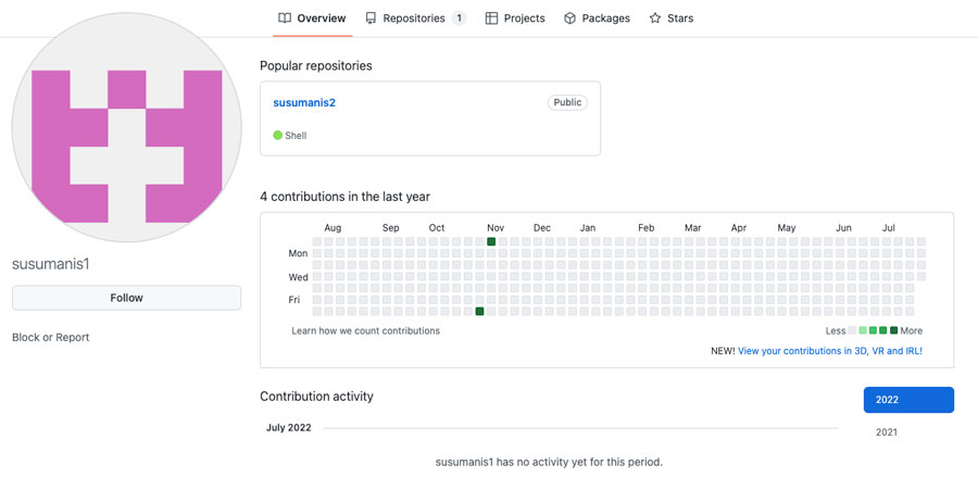 Susumanis1: an example to a GitHub account