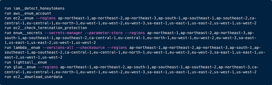 Figure 27: Pacu configuration file