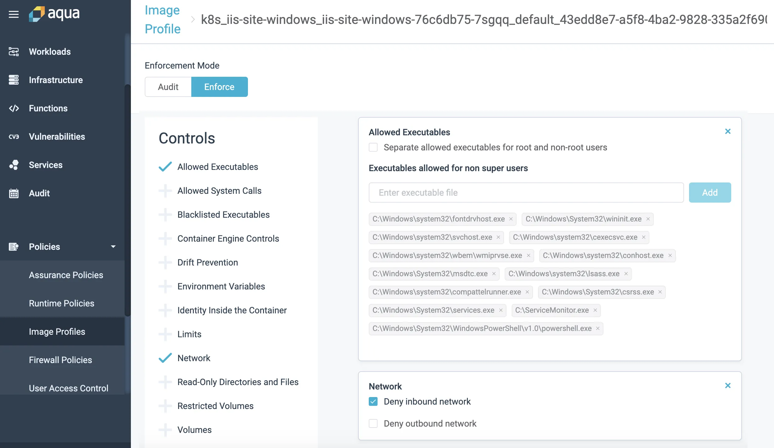 Securing GKE windows containers 