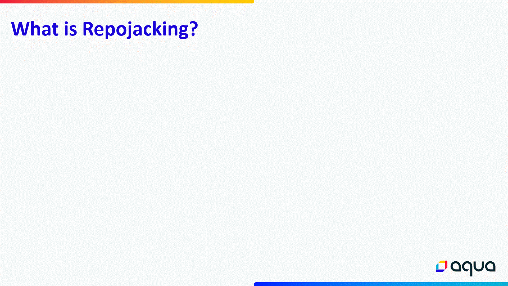 What is RepoJacking? 