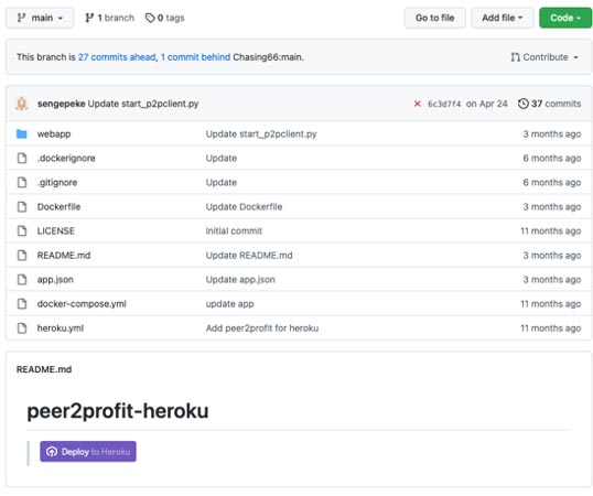 Another GitHub account with an easy-to-use button to launch Heroku