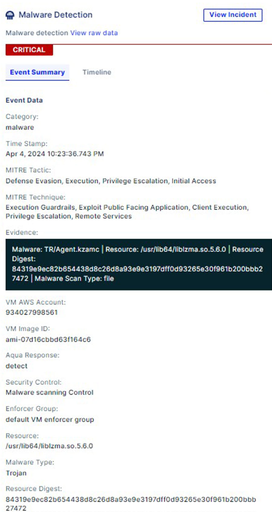 Aqua Enforcer identifies the xz-utils backdoor exploits