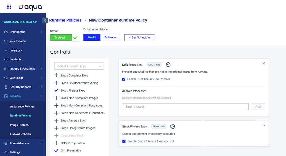 Stop Kaiji malware with Aqua runtime policy