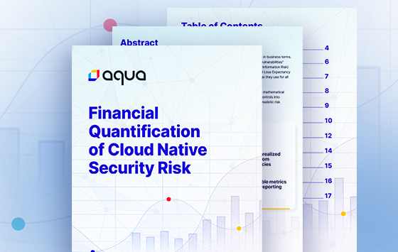 Financial Quantification of Cloud Native Security Risk