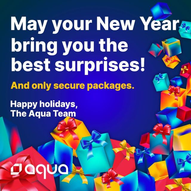 Happy holidays from all of us here at Aqua!

We hope you have a restful and joyous holiday season! ✨

#holidays #holiday #holidayseason
