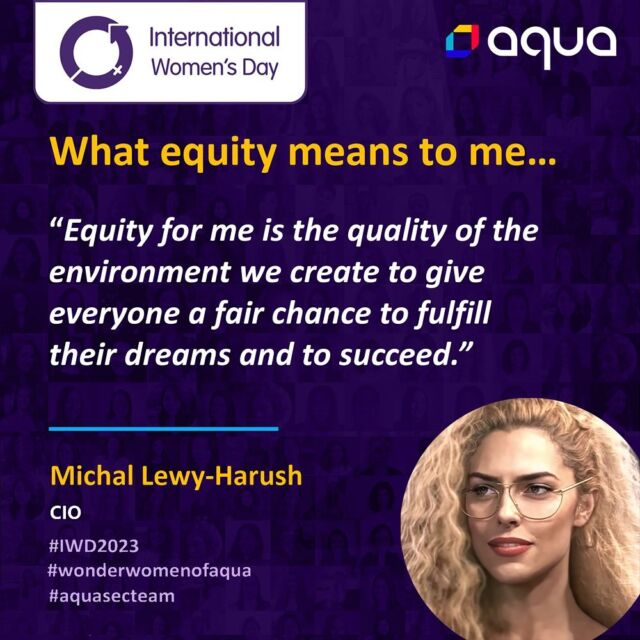 The theme of International Women’s Day this year is Embrace Equity. #IWD2023

To celebrate this important day, we asked Aquarians across the world to share what embracing #equity means to them.

Part 1/3 features Michal, Kim, Kathleen, and Elizabeth.

Part 2 and 3 coming soon!