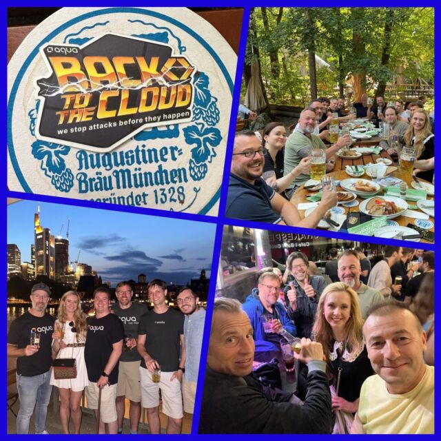 Cloud Native Application Protection Platform? More like a Cloud Native Aqua Partner Party😉

#CNAPP #Frankfurt #Munich #party #partnerevent