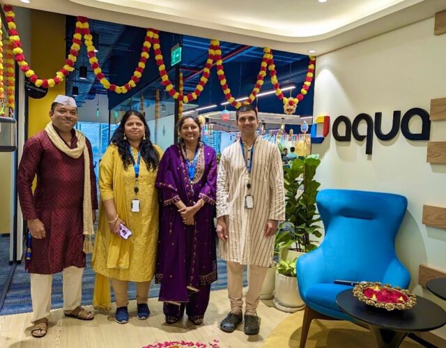 A glimpse into our Diwali celebrations at Aqua Security India! 🎇✨

Our office was filled with vibrant colors, laughter, and the warmth of team spirit during last weeks”’s Diwali festivities. 

#AquaSecTeam #Diwali2023