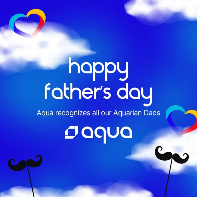 Celebrating all the amazing dads at Aqua this Father’s Day 💙
Thank you for bringing your strength, heart, and humor to everything you do — at home and at work! #HappyFathersDay #AquarianDads